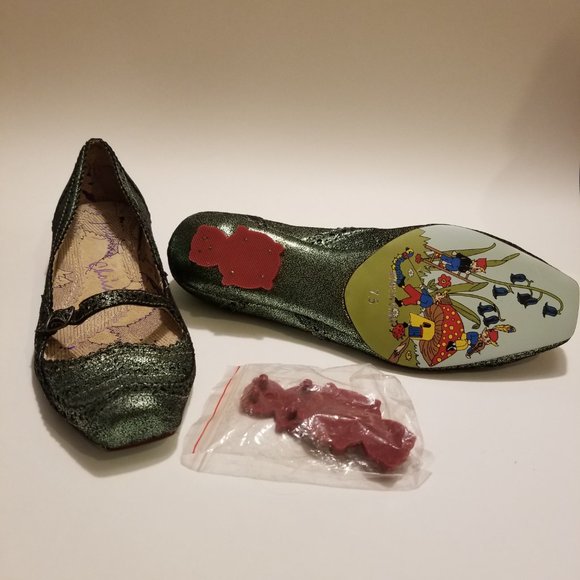 Irregular Choice Green Metallic Shoes - Picture 2 of 5